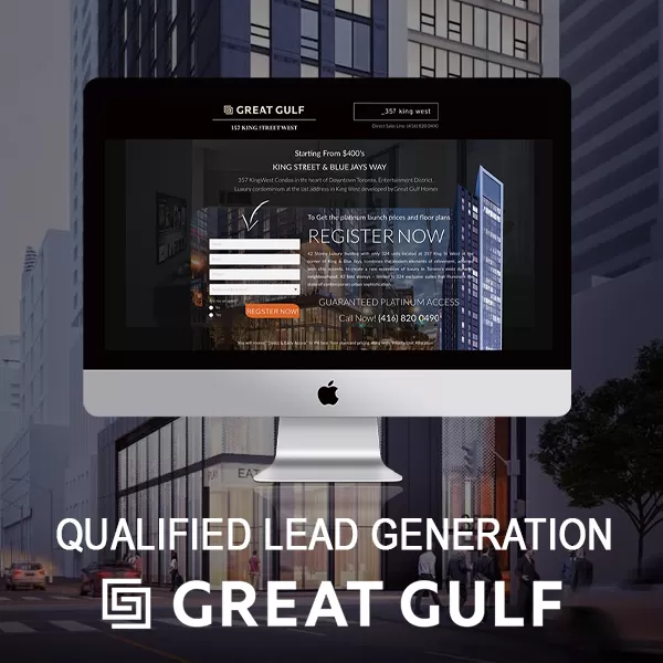 King Condos Landing Page & Promotion project by Canada Create™