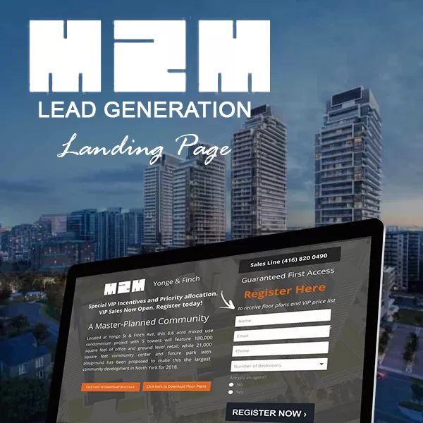 M2M Landing Page & PPC project by Canada Create™