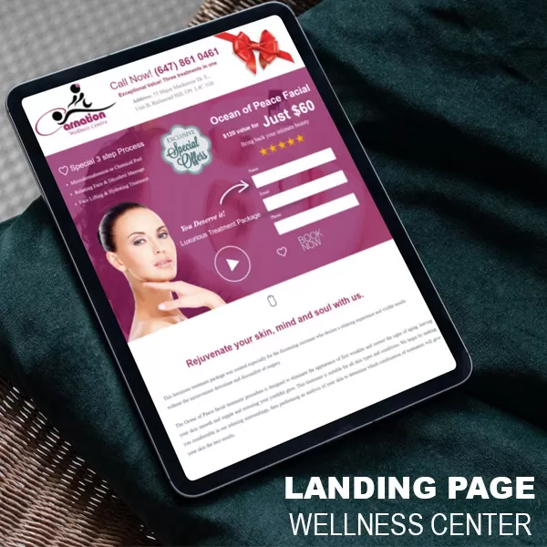 Wellness Center Landing Page & PPC project by Canada Create™