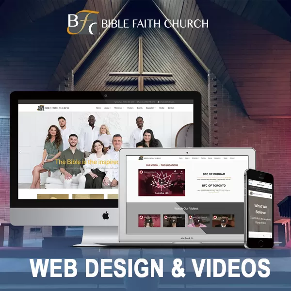 BFC Church Website & Videography project by Canada Create™
