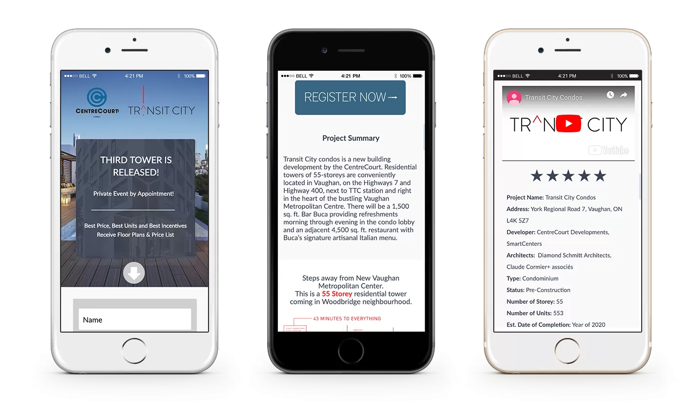 Transit City Landing Page & Marketing project by Canada Create