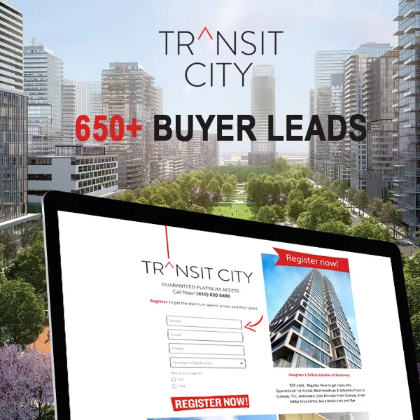 Transit City Landing Page & Marketing project by Canada Create™