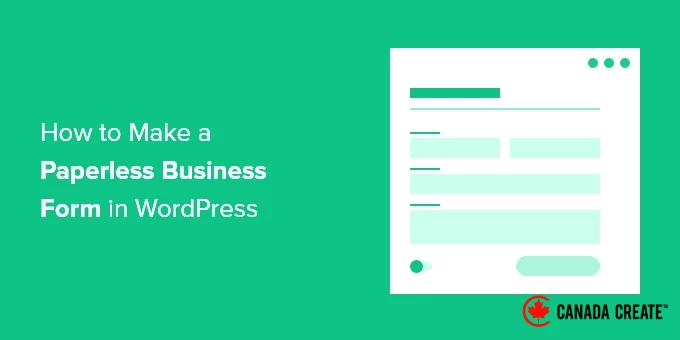 what-is-paperless-business-form