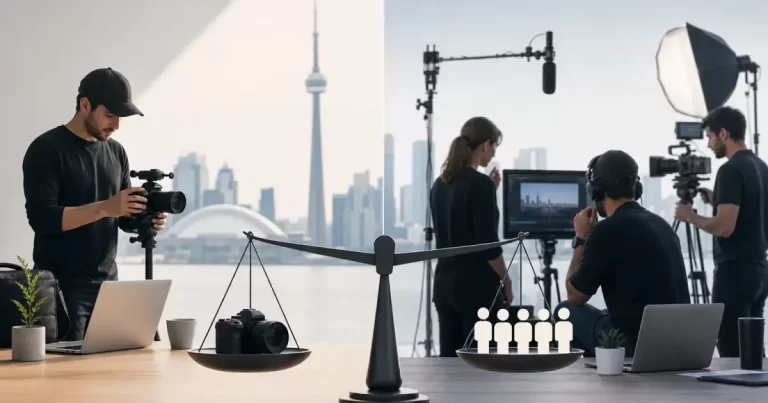 Freelance Videographer vs a Toronto Video Production Company: What Do You Actually Get?