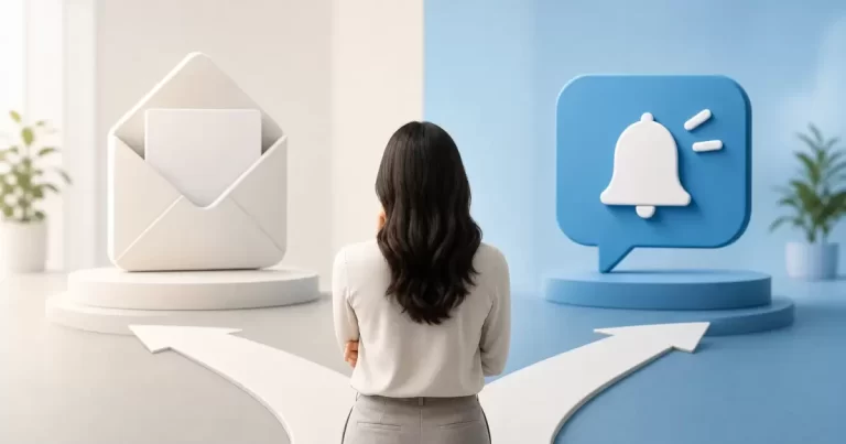 Push Notifications vs Email: Which Wins for B2B Re-Engagement?