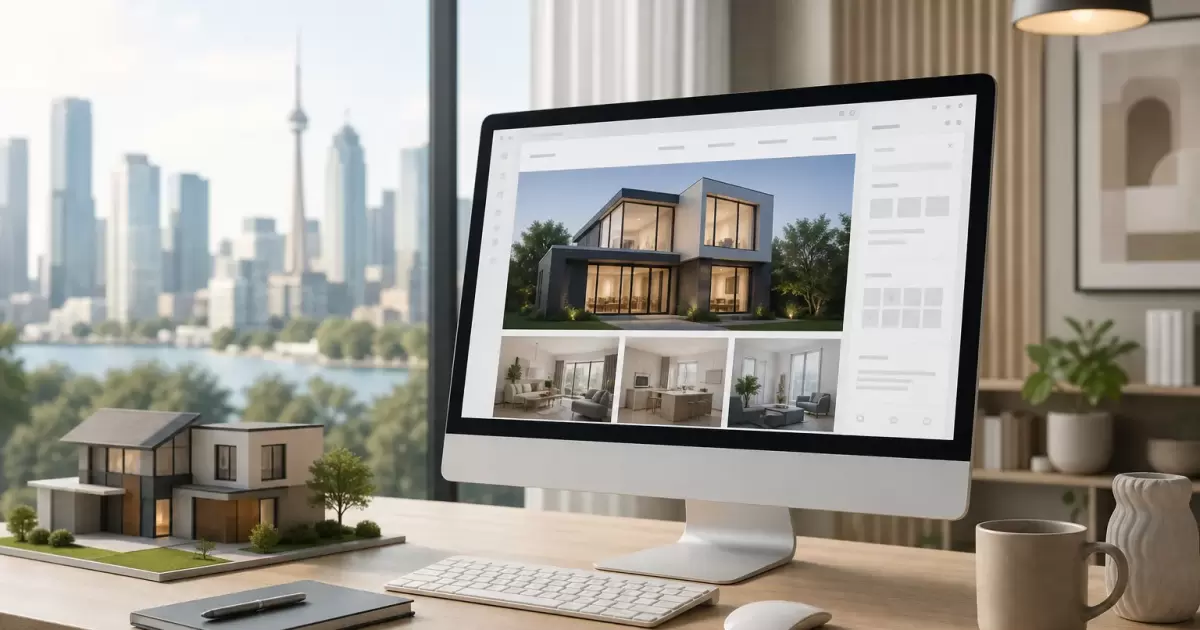 Real estate web design example