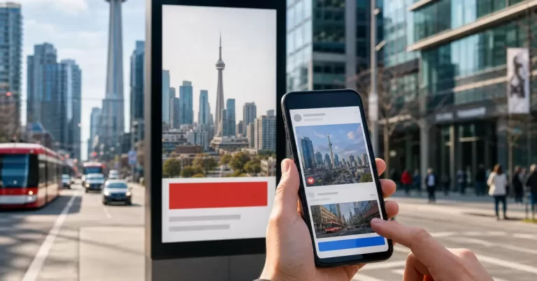 Social Media Ads in Downtown Toronto, Toronto | Canada Create