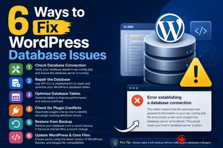 6 Ways to Fix WordPress Database Issues