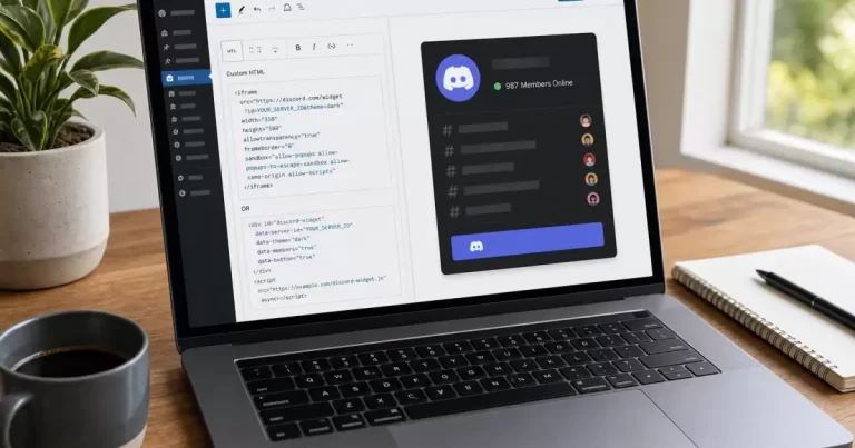 How to Embed a Discord Widget in WP