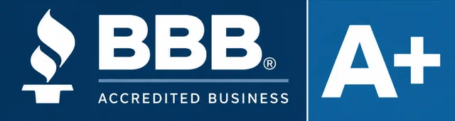 BBB A+ Rating, Accredited Business. Zero complaints in almost two decades.