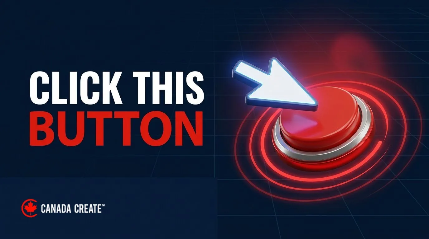 Click this button: a cursor about to press a large red 3D button
