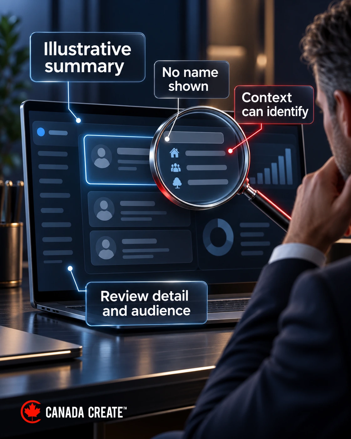 An unnamed summary still exposes context that warrants review of its detail and intended audience.
