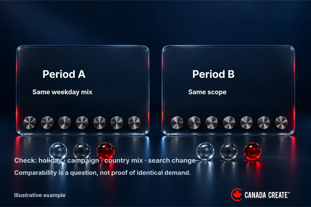 Comparable date windows are surrounded by alternative explanations that still require investigation.